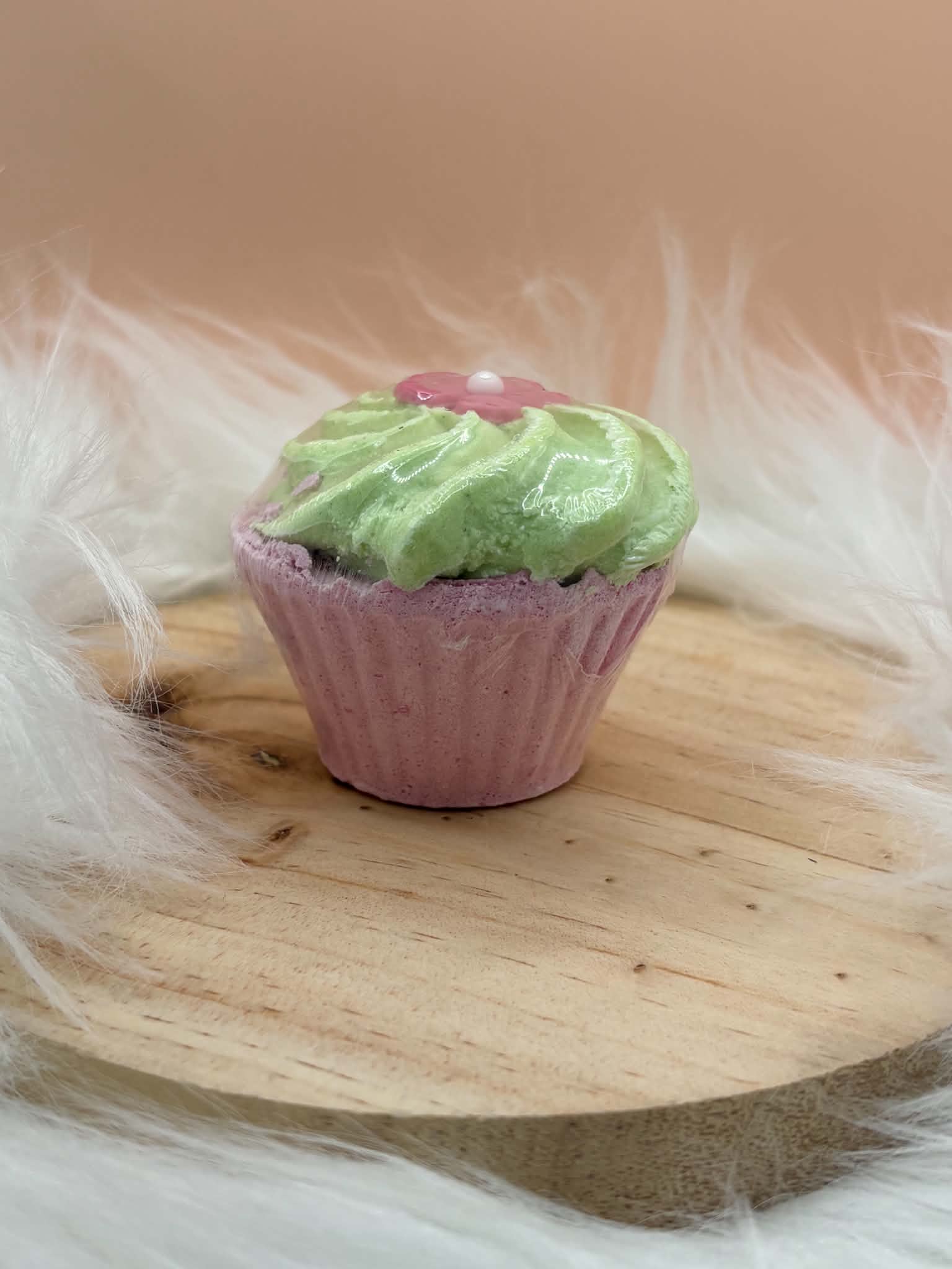 Cupcake de bain fraise