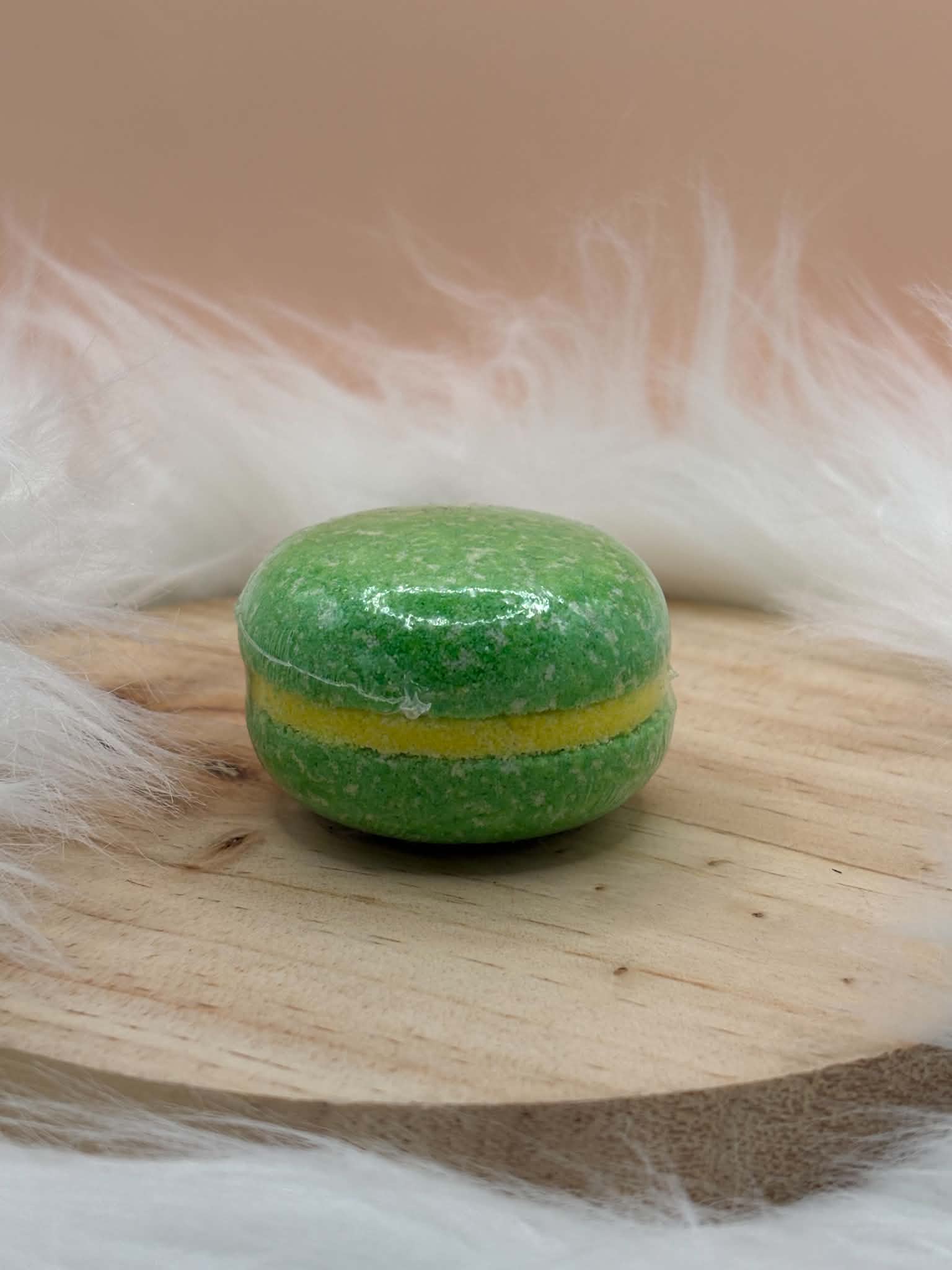 Macaron de bain pomme