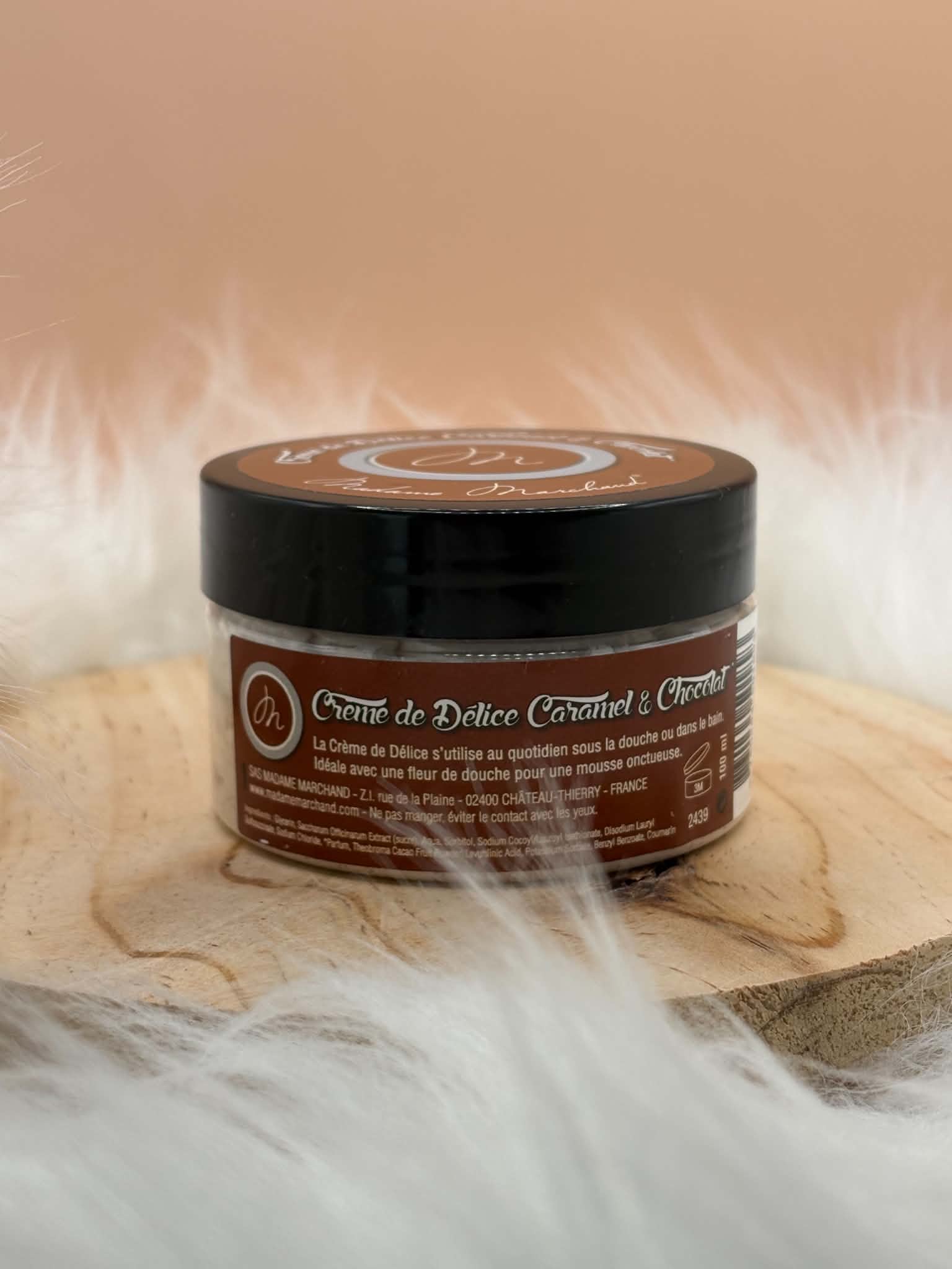 Crème de douche caramel chocolat