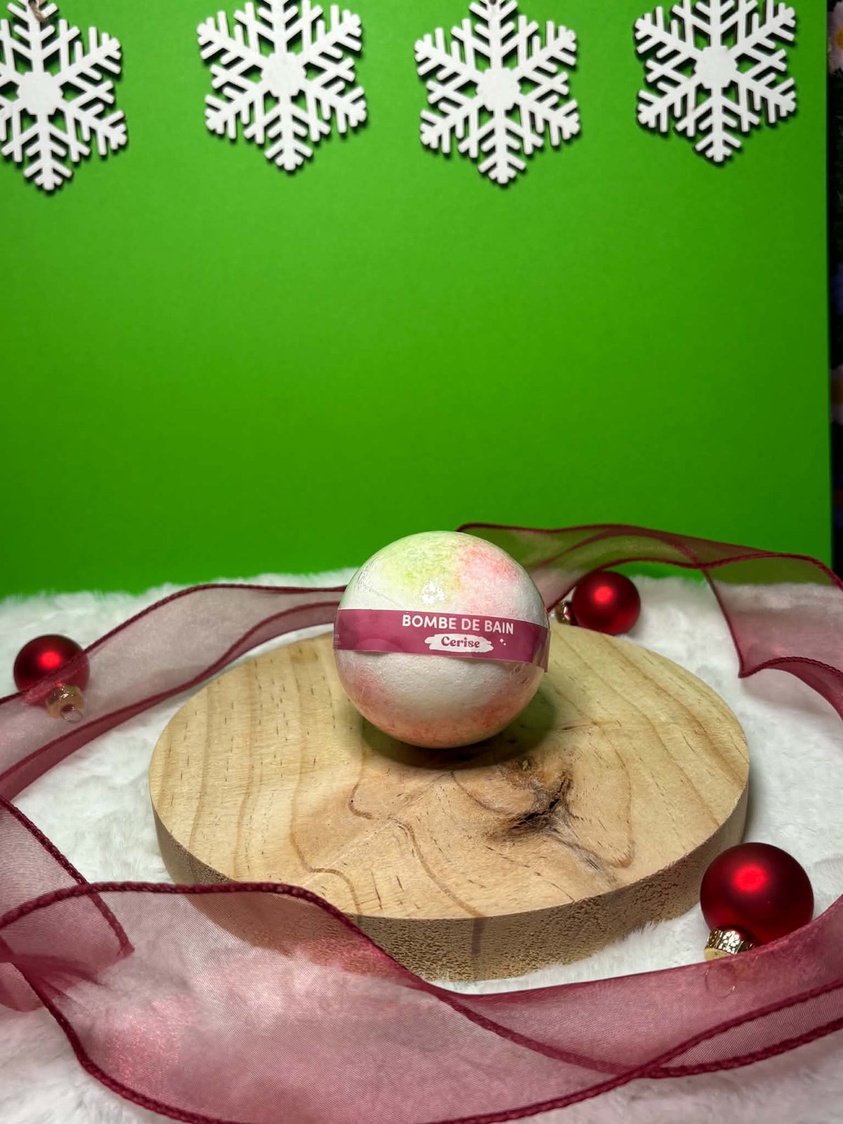 Bombe de bain 125gr cerise