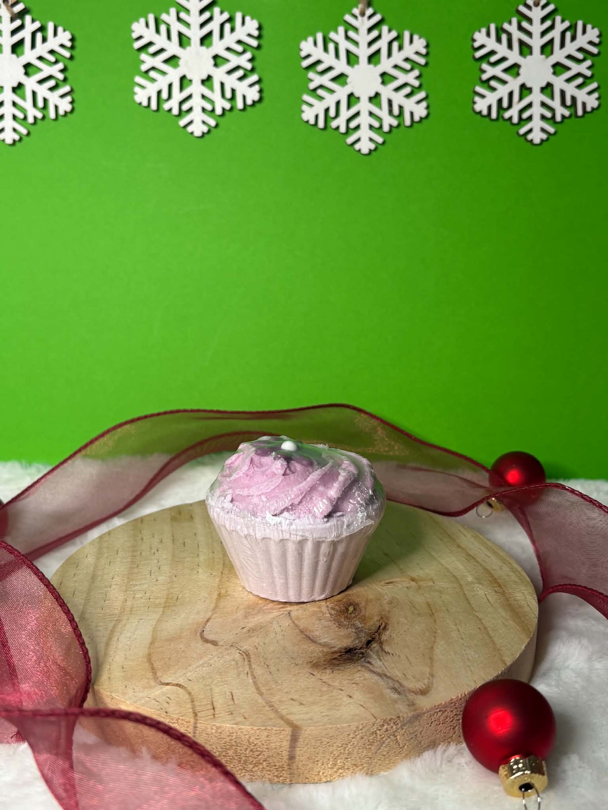 Cupcake de bain lavande